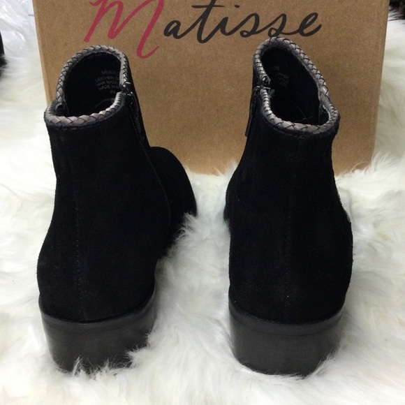 Matisse Merge Suede Bootie - Black - Size 9M - New In Box - Picture 5 of 9